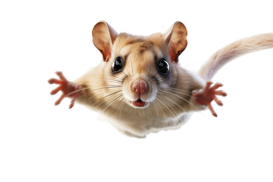 A Tiny Acrobats Mid-Air Leap of Faith on a White or Clear Surface PNG Transparent Background