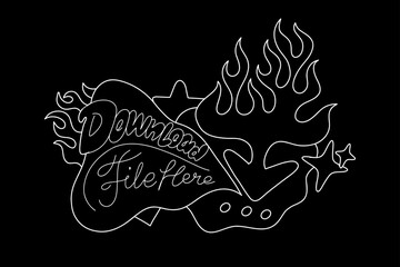 Stylized lettering Set. Inscription 