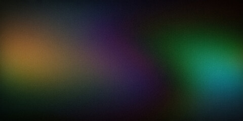 Dark, multicolored gradient background featuring smooth blends of green, purple, and yellow. Perfect for modern design, digital art, and creative projects needing a rich, textured backdrop