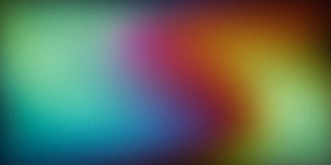 Vibrant gradient background blending green, blue, purple, orange, and yellow hues. Ideal for digital design, modern art, and creative projects