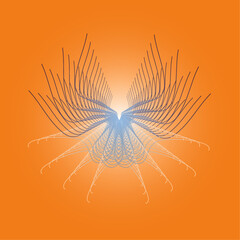 The vector dotted spiral vortex graphic is a visually interesting and complex image. The use of color, movement, and text all contribute to its overall effect.