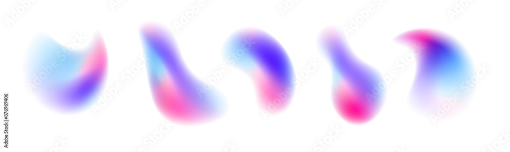 Fototapete ethereal forms in blue and purple hues dance across the canvas, resembling celestial flames frozen i