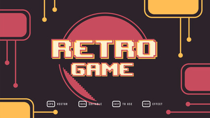 Retro Game Text Effect