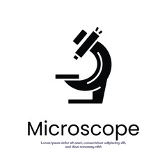 Microscope solid icon vector design good for web or mobile app