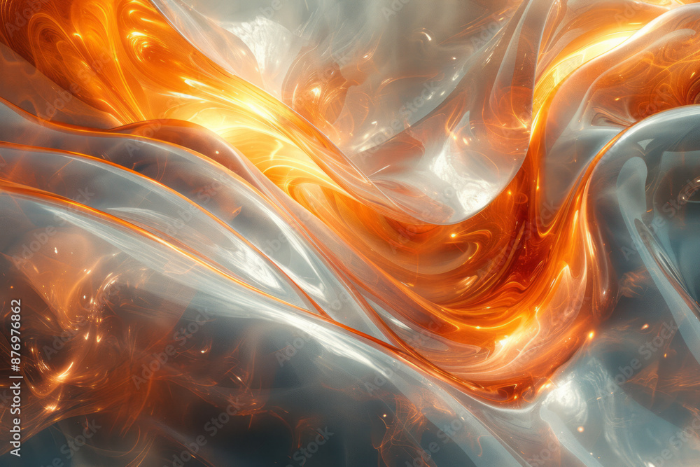 Poster abstract shapes that appear to be vibrating and moving, creating a sense of visual excitement and dy