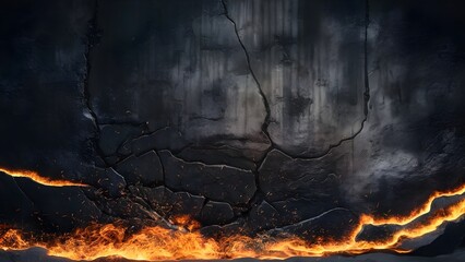 black fire wall background flame