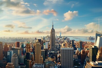 Naklejka premium The Empire State Building building city architecture.