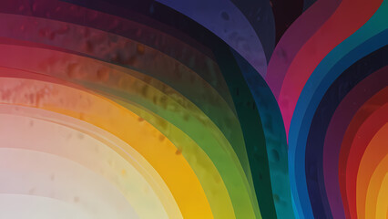 Obraz premium captivating abstract piece that features a dynamic gradient transitioning through the entire spectrum of the rainbow, emphasizing the interplay of light and shadow