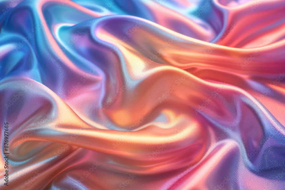 Aufkleber seamless background featuring a rainbow pearlescent color scheme and smooth aurora effects,