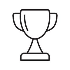 Trophy icon. Trophy cup, winner cup, victory cup icon. Reward symbol sign for web and mobile.