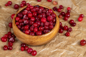 sweet and sour quick-frozen cranberry harvest