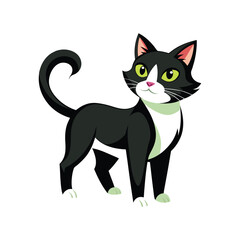 Halloween Cat Silhouette Vector illustration