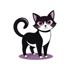 Halloween Cat Silhouette Vector illustration