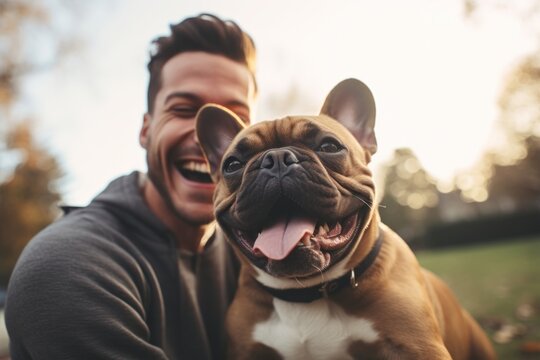 Bulldog portrait mammal animal.