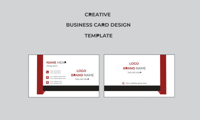 simple modern business card template and visiting card.
