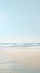 Grey sand beach outdoors horizon nature.