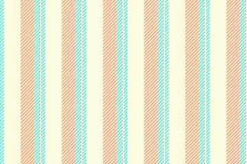 Cosy lines seamless background, vintage vector stripe pattern. Us vertical fabric textile texture in light yellow and light salmon colors.