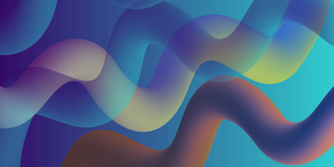 3D rendering abstract shape colorful waves design background, illustration texture and minimal liquid wavy shapes futuristic background with smooth soft color gradient.