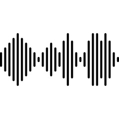 Sound Wave. Equalizer, Music, Voice Recording. Vector Icon