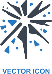 Person committing vandalism act icon