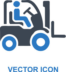 Obraz premium Forklift Operation Icon