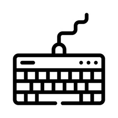 keyboard line icon