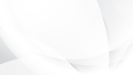 Abstract white and gray color, modern design stripes background with geometric round shape. Vector illustration.