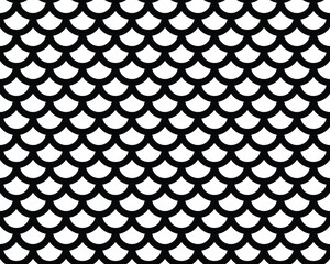 Seamless monochrome geometric pattern, decorative design