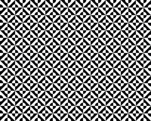 Seamless monochrome geometric pattern, decorative design	