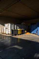 trash cans, recycling bins, waste management