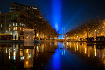 Eindhoven Canal Night During Glow