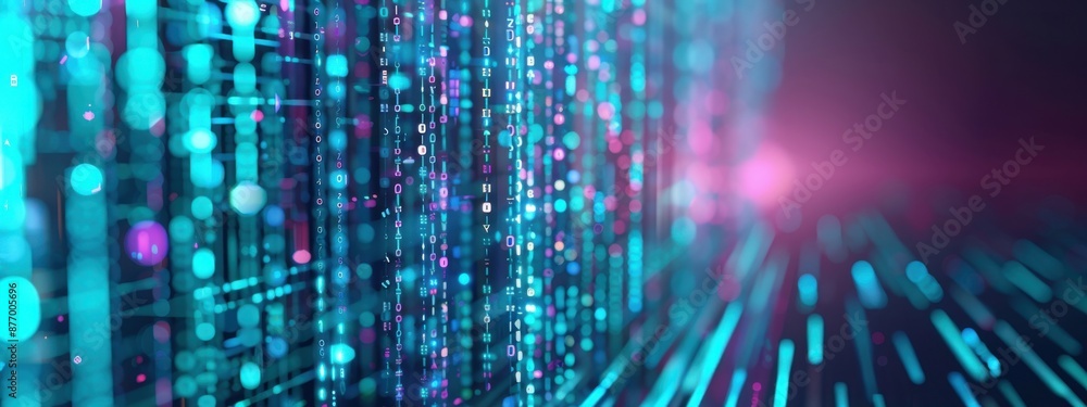 Aufkleber encryption methods, holographic data visualization, futuristic secure communication, glowing colors