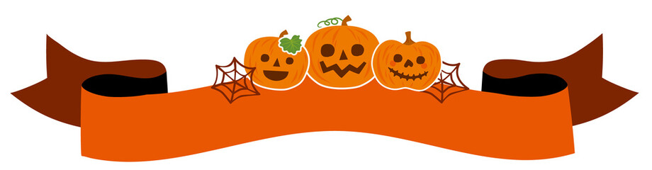 ハロウィンのタイトル飾り