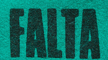 Mantel de fieltro verde para el juego de la ruleta
