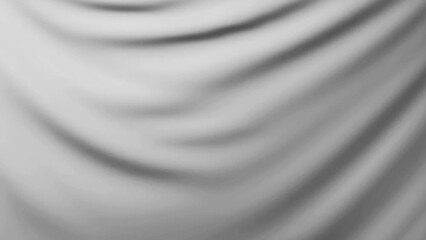 mockup white flag cloth wave wind blow 3d animation background loop seamless 4k