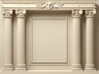 Obraz premium Classical Architecture with Ornate Columns