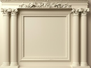 Obraz premium Classical Architecture with Ornate Columns