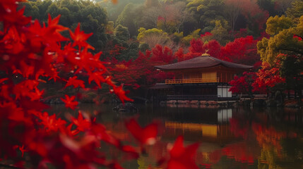 The day of the autumn equinox in Japan. symbolizing the balance of the day on the day of the autumnal equinox
