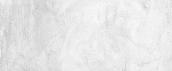 Blank white grunge cement wall texture background, banner, interior design background, banner