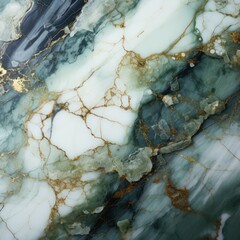 Elegant White and Green Marble Background in Muted Colors