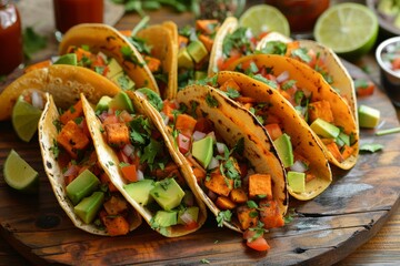 Sweet Potato Tacos with Avocado and Cilantro