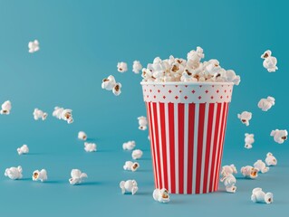 Red and White Popcorn Cup