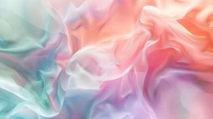 Obraz premium Abstract Pastel Silk Waves Texture