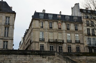 Paris, France 03.23.2017: old architecture in Paris