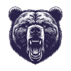 bear vector, bear silhouette