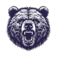 bear vector, bear silhouette