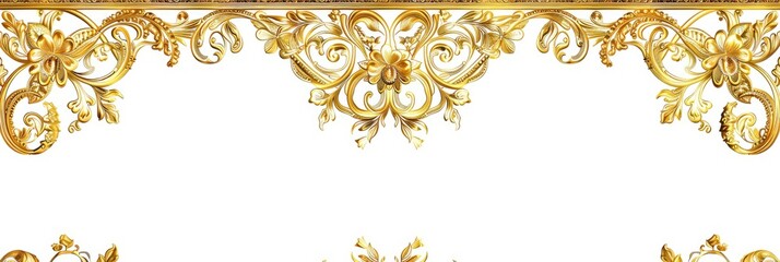 Ornate Gold Decorative Border