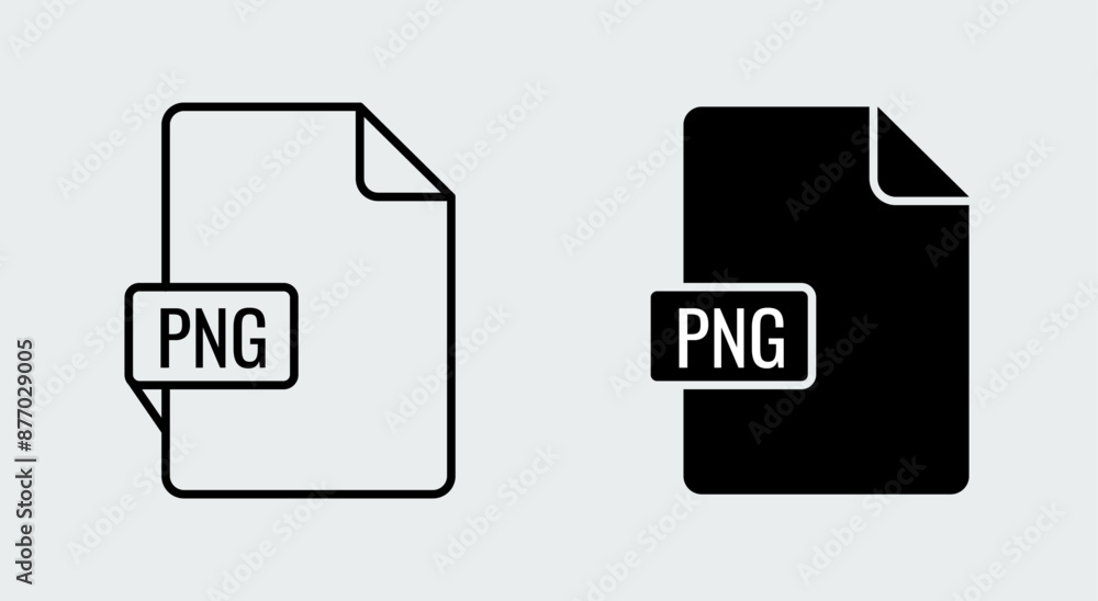 Poster png file format document icon. easy editable vector design.