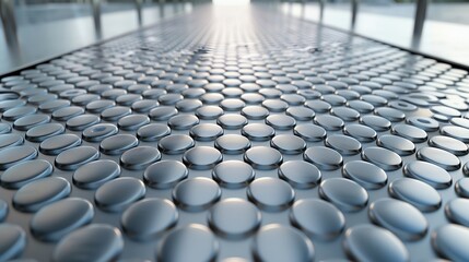Naklejka premium Compound texture on robust stainless steel, Stainless Compound Robust, Industrial Art