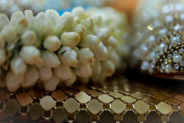 delicate natural flowers in bright colors